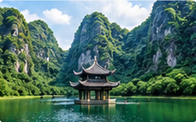 Ninh Binh limestone landscape