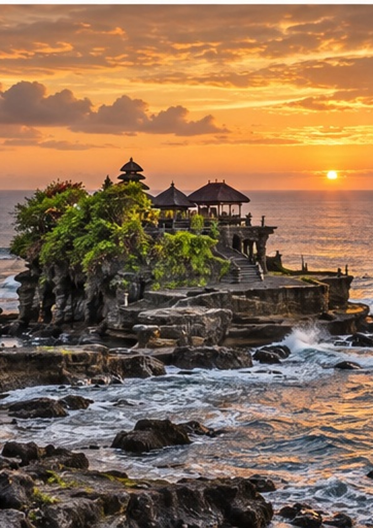 Tanah Lot at sunset
