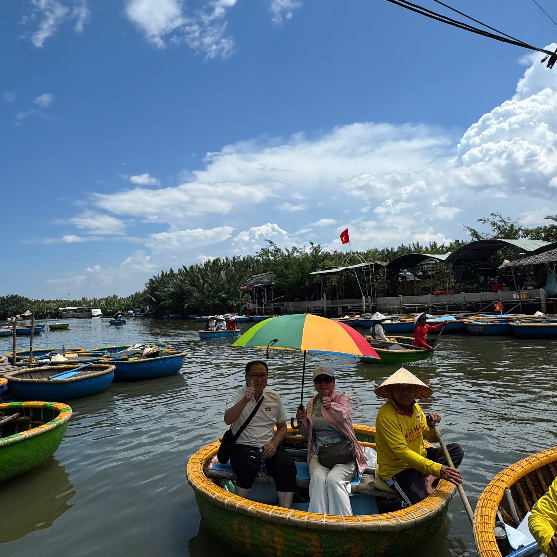 Basket boats in Cam Thanh near Hoi An