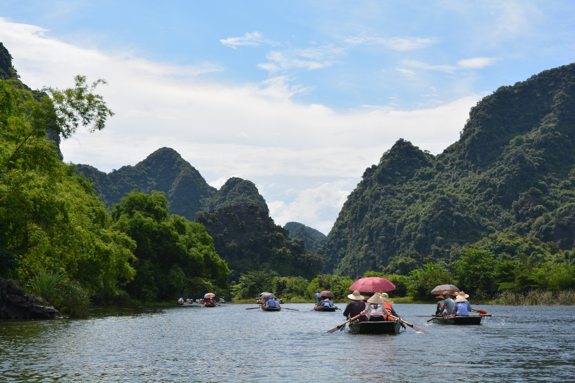 Trang An river landscape in Ninh Binh, Vietnam